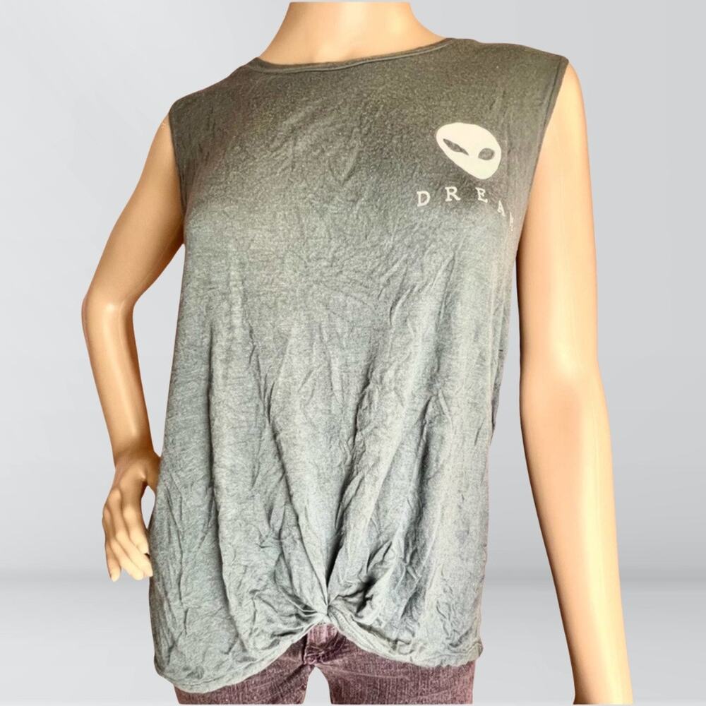 Riot Queen Alien Dream Knotted Front Tank Top